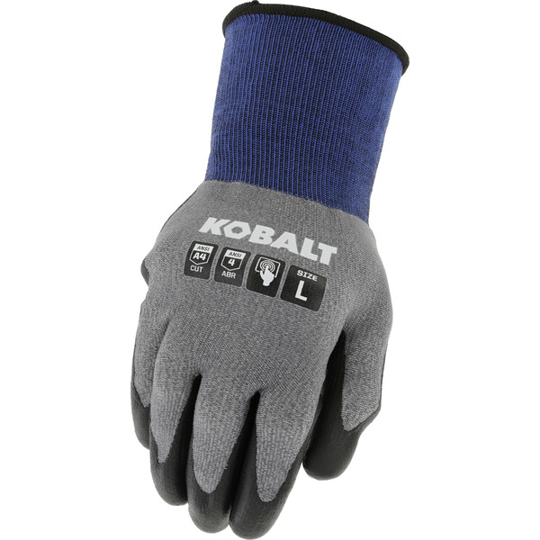 Kobalt Black Polyurethane dipped Nylon blend Everyday Gloves 1 -Pairs