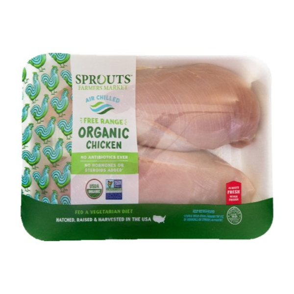 Sprouts Organic Fresh Boneless Skinless Chicken Breast with Rib Meat
