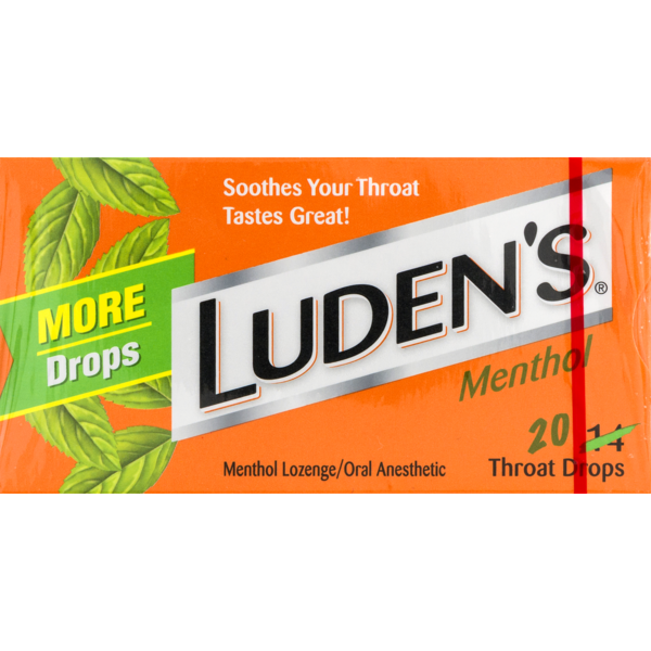 Luden's Throat Drops Menthol (20 ct) Instacart