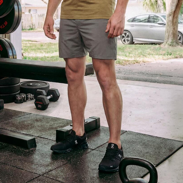 VRST Men's 7" Elevate Unlined Shorts, L - Warm Pewter