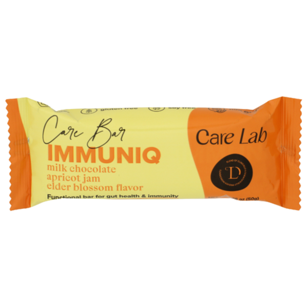 Care Lab Divas Milk Chocolate Apricot Jam Elder Blossom Flavor Immuniq Care Bar