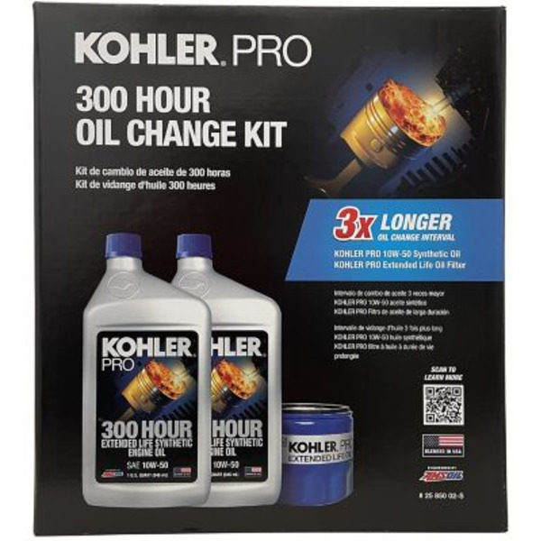Kohler-Rehlko 300 Hour Oil Change Kit with 10W-50 Oil and Oil Filter