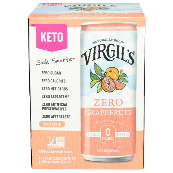 Virgil's Grapefruit Zero Sugar Soda Same-Day Delivery or Pickup