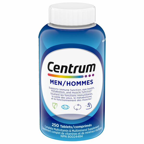 Centrum Complete Multivitamin & Mineral Supplement Tablets for Men