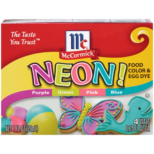McCormick Neon Assorted Food Color & Egg Dye from Food Lion - Instacart McCormick Neon Assorted Food Color & Egg Dye from Food Lion - Instacart