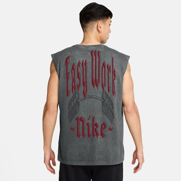 Nike Men's Easy Work Sleeveless Training T-Shirt, XXL - Smoke Grey