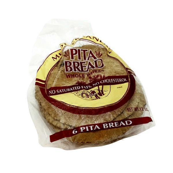 Mediterranean Snacks Pita Bread, Whole Wheat (12 oz) from Safeway Instacart