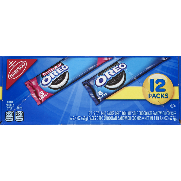 Oreo Cookies, Sandwich, Double Stuf Chocolate/Chocolate Same-Day