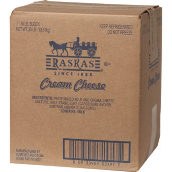 Raska's Cream Cheese (30 lb) from Costco Instacart