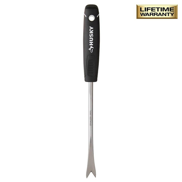 Husky 6.2 In. Double Injection Grip Handle Stainless Steel Hand Weeder