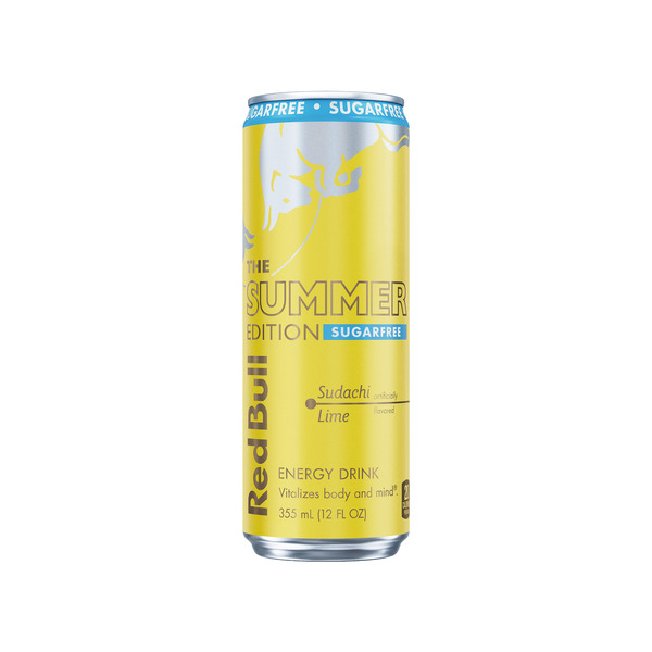 Red Bull Summer Edition Sugarfree Sudachi Lime Energy Drink Can