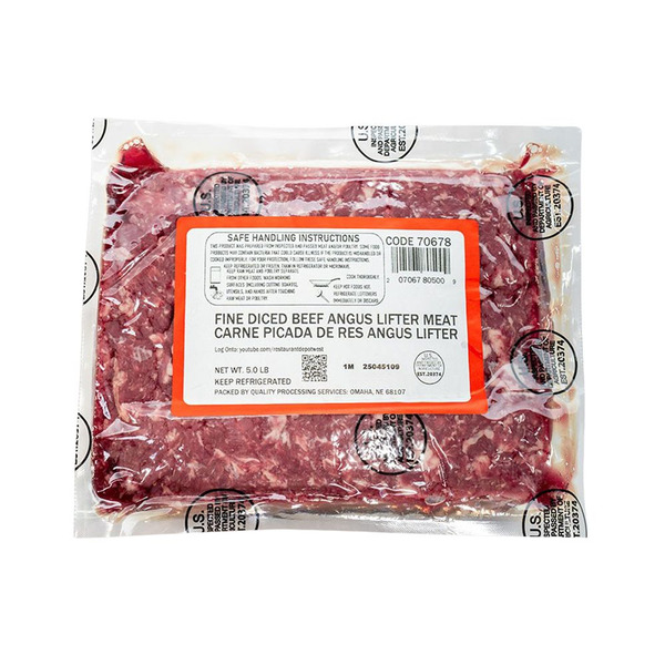 Diced Angus Beef Lifter Meat