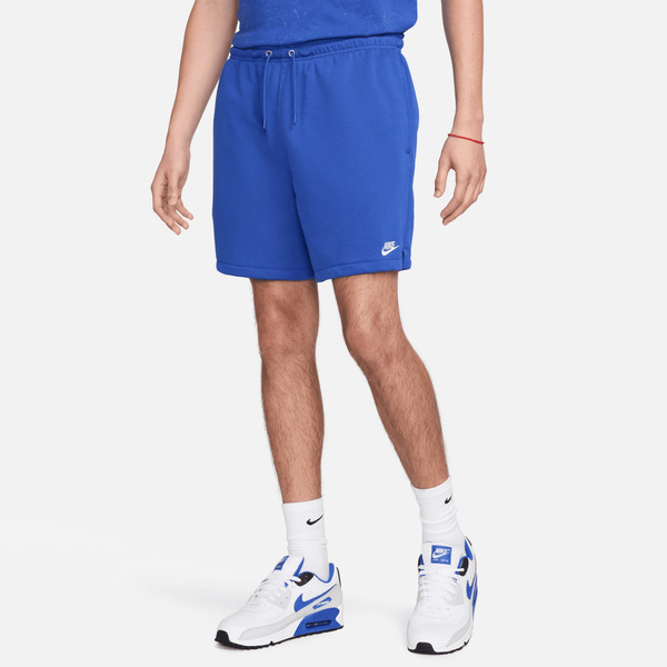 Nike Men's Club French Terry Flow Shorts, L - Game Royal/White