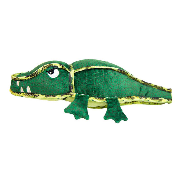 Outward Hound Medium Green Xtreme Seamz Alligator Dog Toy