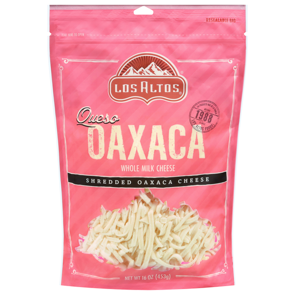 Los Altos Whole Milk Oaxaca Shredded Cheese Same-Day