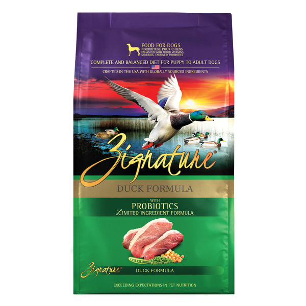 Zignature Dog Food Duck Formula
