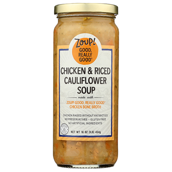 Zoup Fresh Soup Company Chicken & Riced Cauliflower Soup Made With
