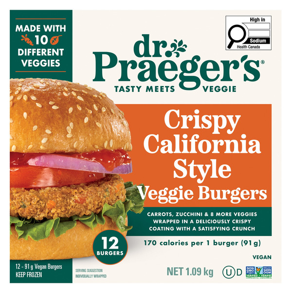 Dr. Praeger's Crispy California Style Veggie Burgers