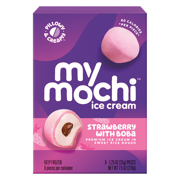 My/Mochi Strawberry Boba Mochi Ice Cream Same-Day Delivery or