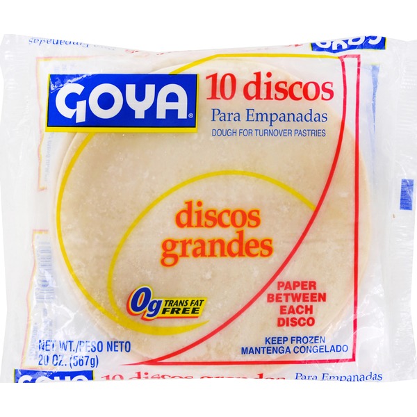 Goya Empanada Discos Dough for Turnover Pastries, Large (20 oz) Instacart