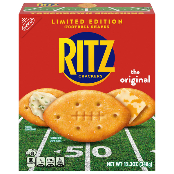 Ritz Football Shapes The Original Crackers Same-Day Delivery or