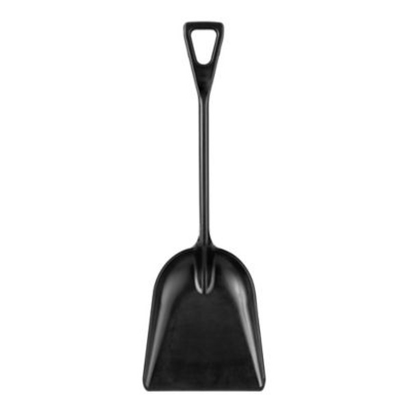 Ground Work 26.7 in. Poly Handle Black Garden Scoop