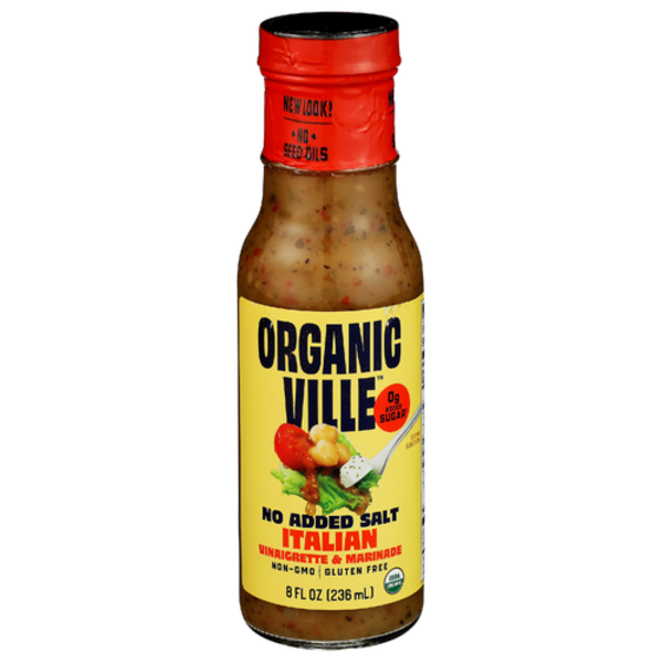 Organicville Organic Italian Vinaigrette No Added Salt Dressing & Marinade