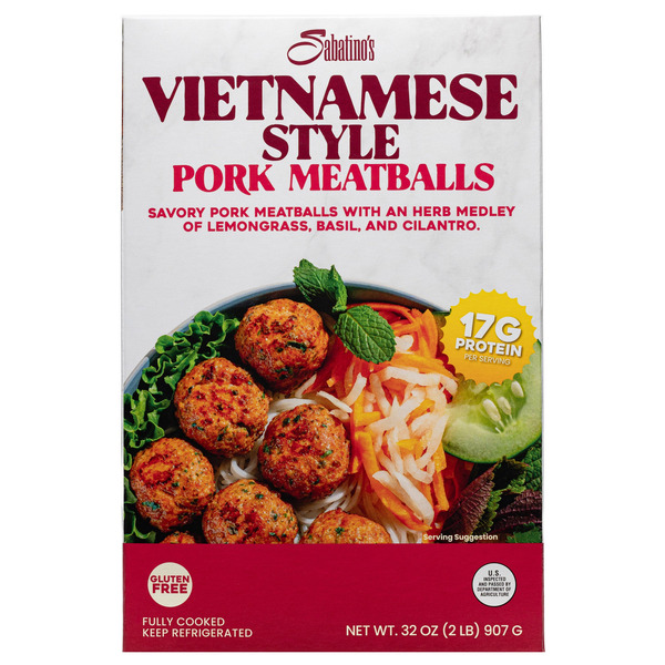 Sabatino's Vietnamese Style Pork Meatballs, 32 oz