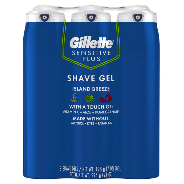 Costco Gillette Sensitive Shave Gel, Island Breeze Scent SameDay