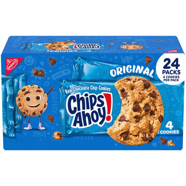 CHIPS AHOY! Chocolate Chip Cookies, Original, 1.55 oz, 24 ct Same