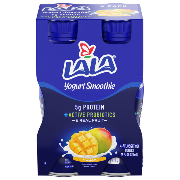 LALA 4 Pack Mango Yogurt Smoothies
