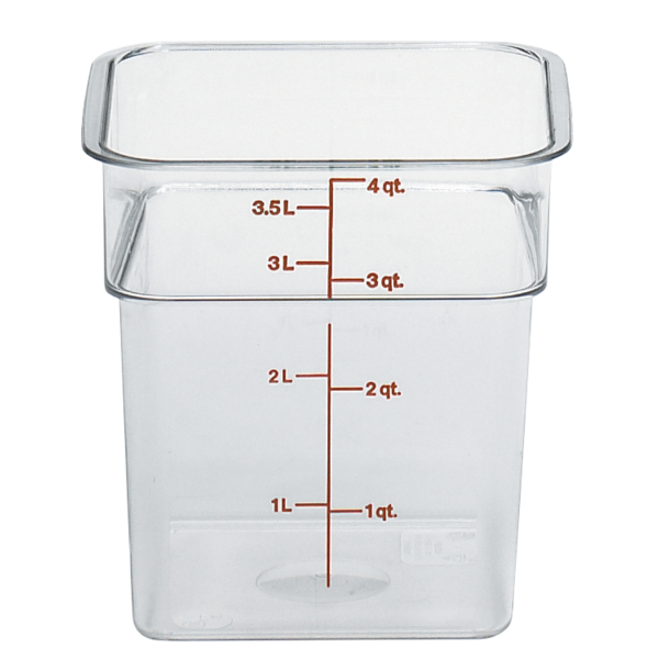 Cambro - CamSquare Food Container, 4 qt., Clear