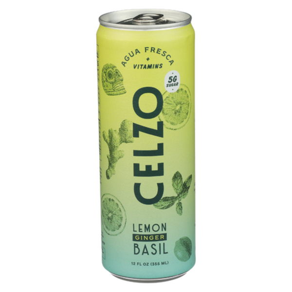 Celzo Agua Fresca Lemon Ginger Basil Agua Fresca Same-Day Delivery