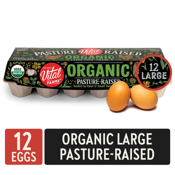 Vital Farms Organic Pasture Raised Large Grade A Eggs