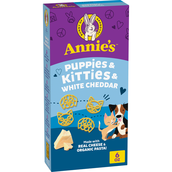 Annie's Organic Puppies and Kitties Pasta and White Cheddar Cheese