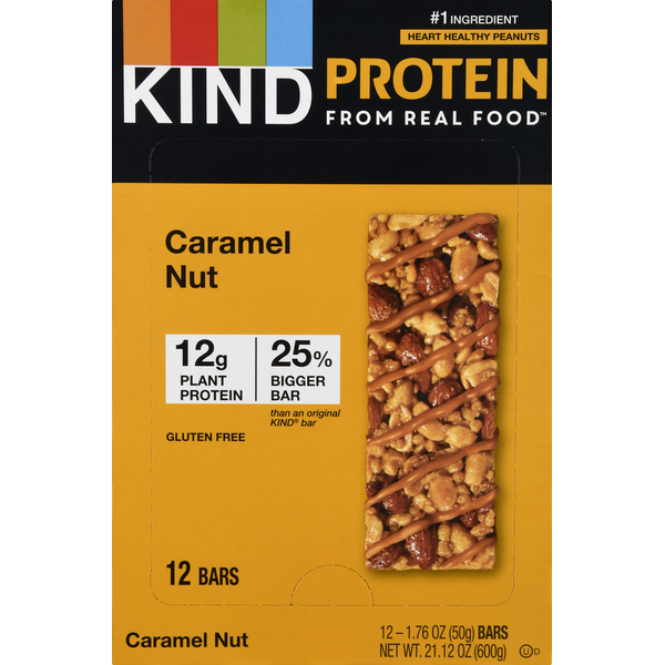 KIND Protein Bars, Caramel Nut (12 each) Instacart