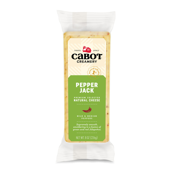 Cabot Pepper Jack Cheese Block, 8 oz Same-Day Delivery or Pickup