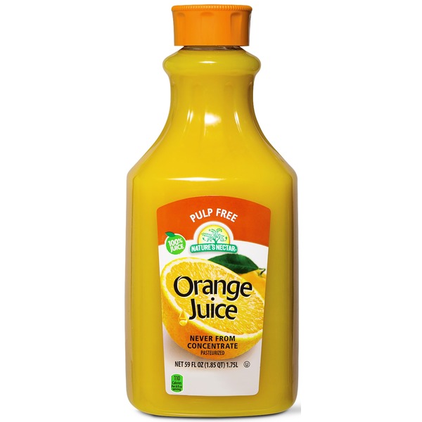 Nature's Nectar Premium Orange Juice Not From Concentrate No Pulp
