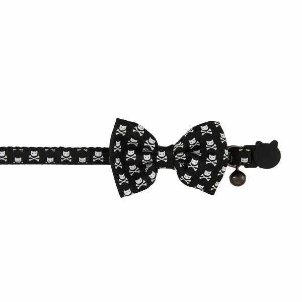 Whisker City Crossbones Bow Tie Easy Release Kitten & Cat Collar