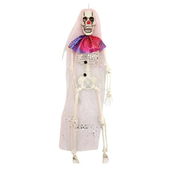 Ashland Pink Hair Hanging Clown Skeleton