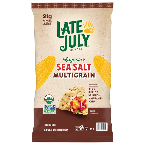 Organic Sea Salt Multigrain Tortilla Chip, 28 oz