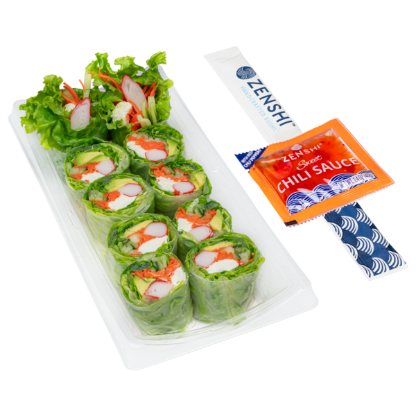 ZENSHI Handcrafted Sushi Cream Cheese Wrap (Imitation Crab) Same