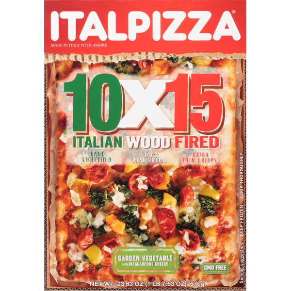 ITALPIZZA Pizza, Garden Vegetable with Mascarpone Cheese Same-Day ITALPIZZA Pizza, Garden Vegetable with Mascarpone Cheese Same-Day