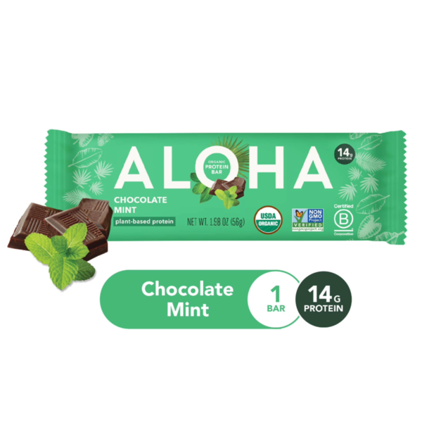 Aloha Protein Bar, Chocolate Mint, Organic Same-Day Delivery | PCC