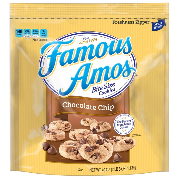 Famous Amos Bite Size Cookies Chocolate Chip (40 oz) Instacart