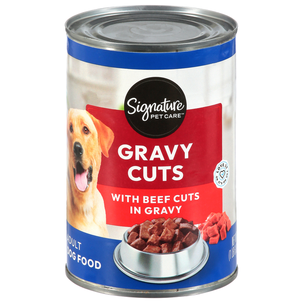 Signature Pet Dog Food, with Beef Cuts in Gravy, Gravy Cuts, Adult