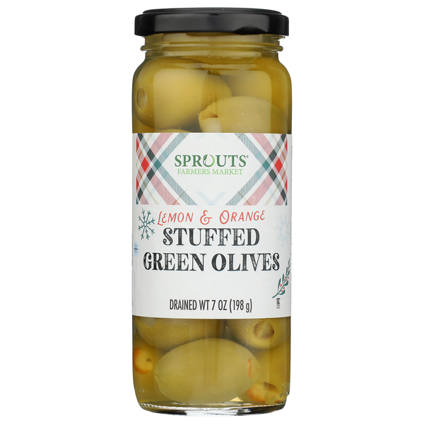 Sprouts Lemon & Orange Stuffed Green Olives Same-Day Delivery or