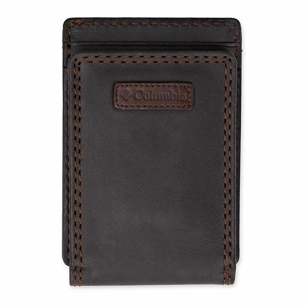 Columbia Men's Columbia RFID-Blocking Magnetic Money Clip Wallet, Black
