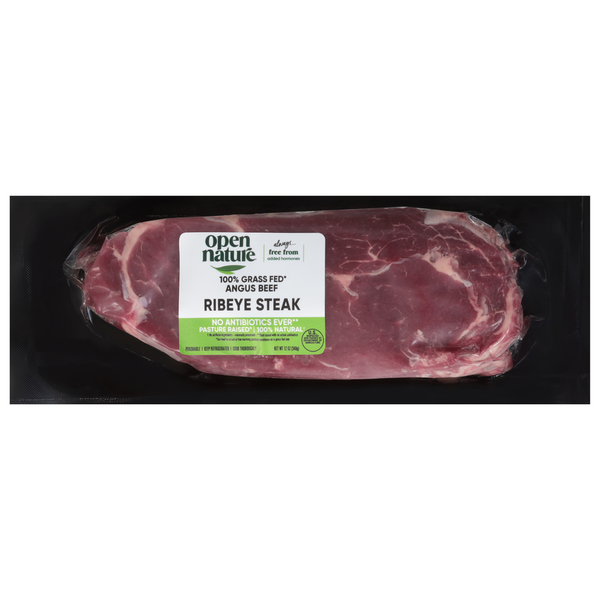 Open Nature Angus Beef, 100% Grass Fed Ribeye Steak