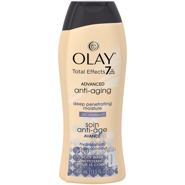 oil of olay total effects body wash